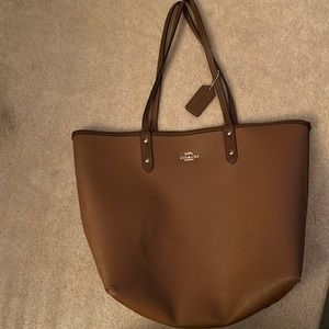Coach Tote Bag Reversible Brown/Tan Camel Colored